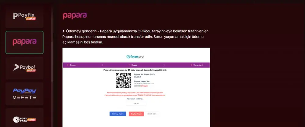 para ekleme ve çekme yöntemleri