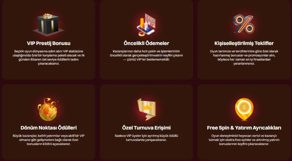 Alev casino VIP programı